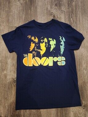The Doors Navy Band Tee - Navy Blue